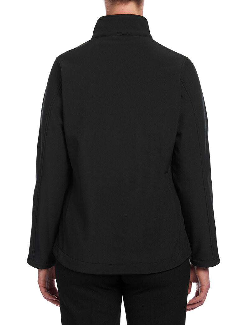 Womens NNT Warm Fleece Ladies Bonded Fleece Zip Jacket Black Navy CAT1ET-Collins Clothing Co