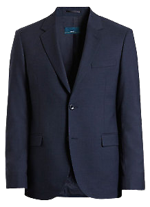 NNT Mens Sharkskin 2 Button Jacket Wool Blend Collared Long Sleeve CATB7J-Collins Clothing Co