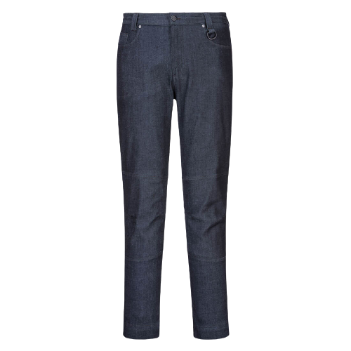 Portwest Denim Slim fit Stretch Work Pants Comfort 6 Pocket Tapered Pant MP702-Collins Clothing Co