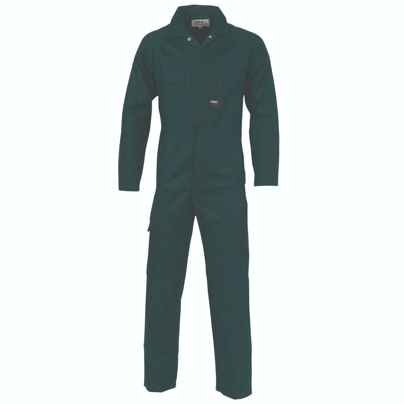 DNC Workwear Mens Cotton Drill Coverall Hi Vis Work Safety Sun Protection 3101-Collins Clothing Co