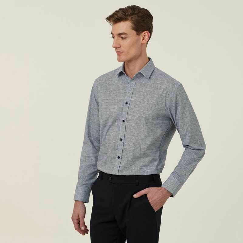 NNT Mens Avignon Abstract Stripe Long Sleeve Shirt Casual Fit Business CATJDC-Collins Clothing Co