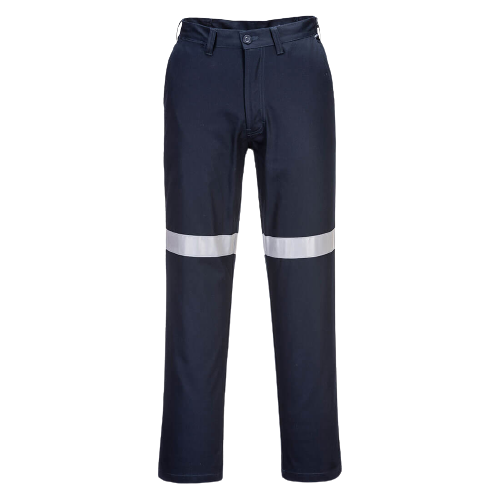 Portwest Straight Leg Pants with Tape Lightweight Reflective Tape MW705-Collins Clothing Co