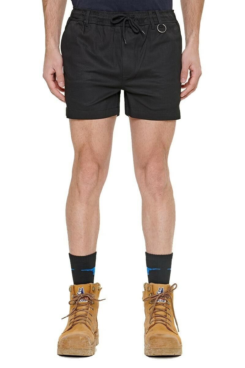 Elwood Mens Elastic Basic Short Summer Stretch Comfortable Workwear EWD206-Collins Clothing Co