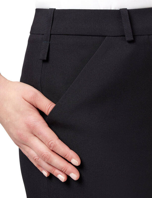 NNT Womens Helix Dry Poly Pleat Skirt Waist Band Detail Zip Business CAT2NJ-Collins Clothing Co