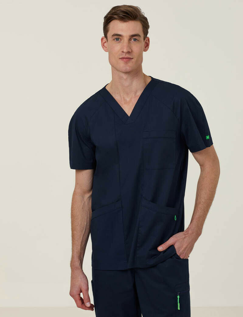 NNT Uniform Mens Next Gen Anti Bacterial Carl Scrub Top V-neck Nurse Work CATRFV-Collins Clothing Co