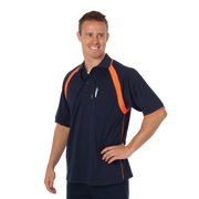 DNC Workwear Mens Coolbreathe Contrast Polo Short Sleeve Sleeve Casual 5216-Collins Clothing Co