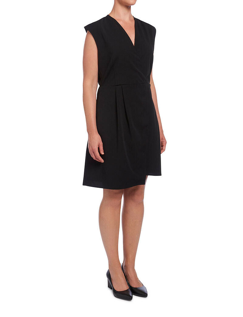 NNT Womens Sleeveless Dress Wrap Comfortable Knee Length Classic Fit CAT67Z-Collins Clothing Co