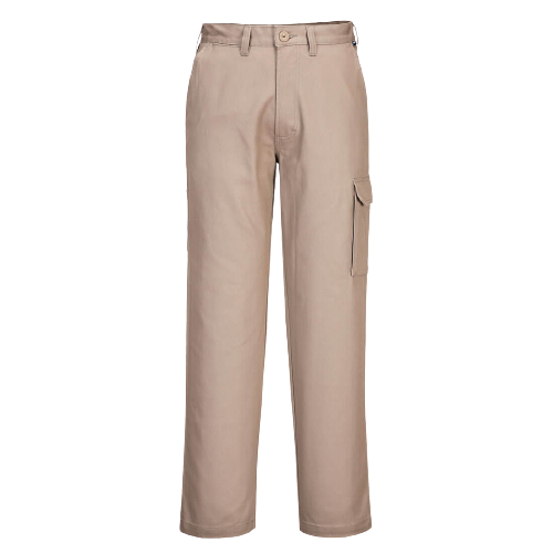 Portwest Cargo Pants Pre Shrunk Cotton Button Belt Adjustable Pant MP700-Collins Clothing Co