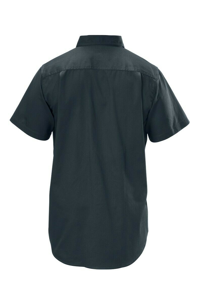 Hard Yakka Cotton Drill Work Shirt Button Short Sleeve Workwear Top Y07510-Collins Clothing Co