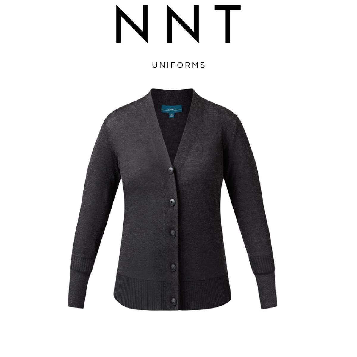 NNT Womens Pure Wool Long Length Business Cardigan Wide Neck Body Warmer CAT5B3