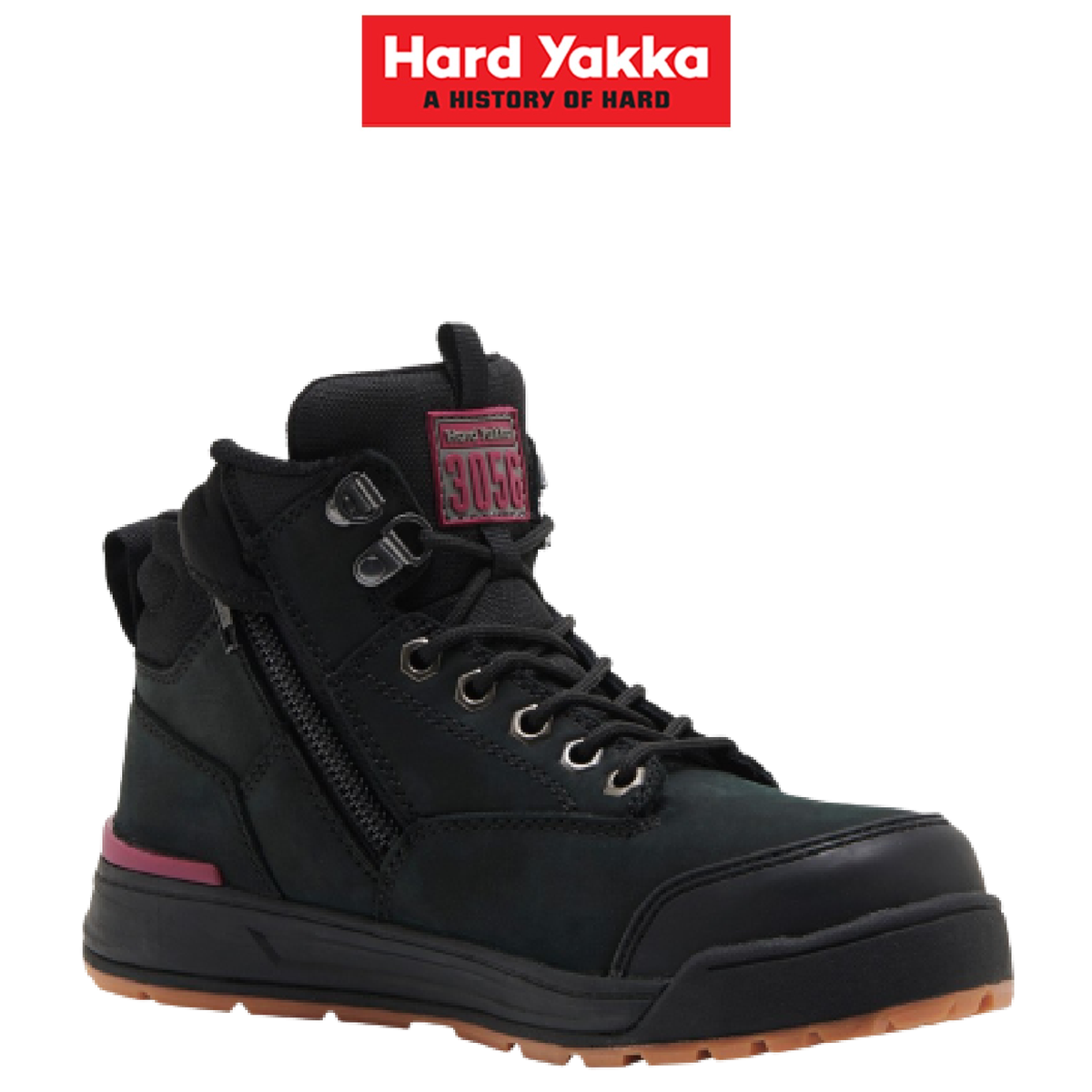 Hard Yakka Womens 3056 Boots Water Resistant Leather Work Safety Toe Boot Y60245