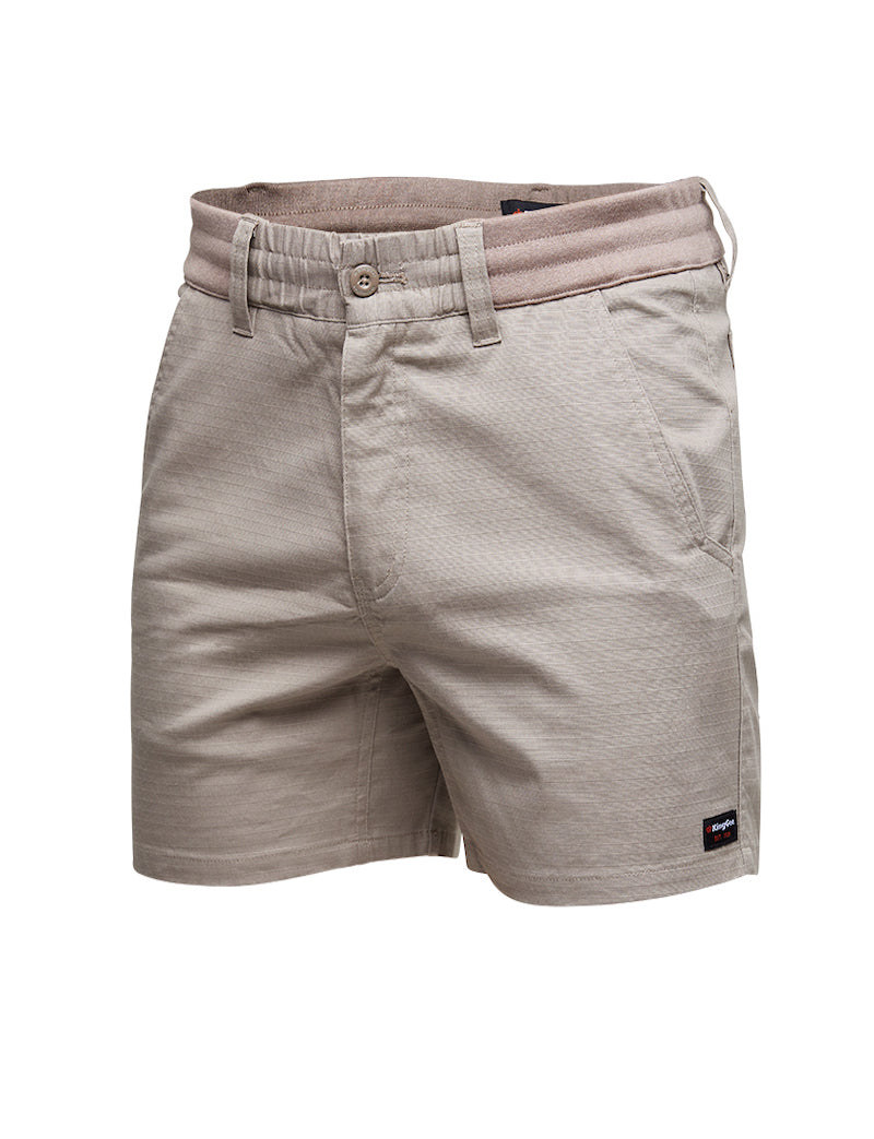 KingGee Mens Comfort Waist Short Short Toughs Durable Stretch Ripstop K17012-Collins Clothing Co