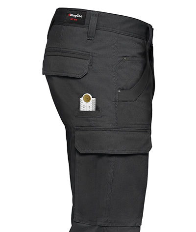 KingGee Mens Tradies Stretch Cargo Pants Durable Cotton Tough Safety Work K69860-Collins Clothing Co