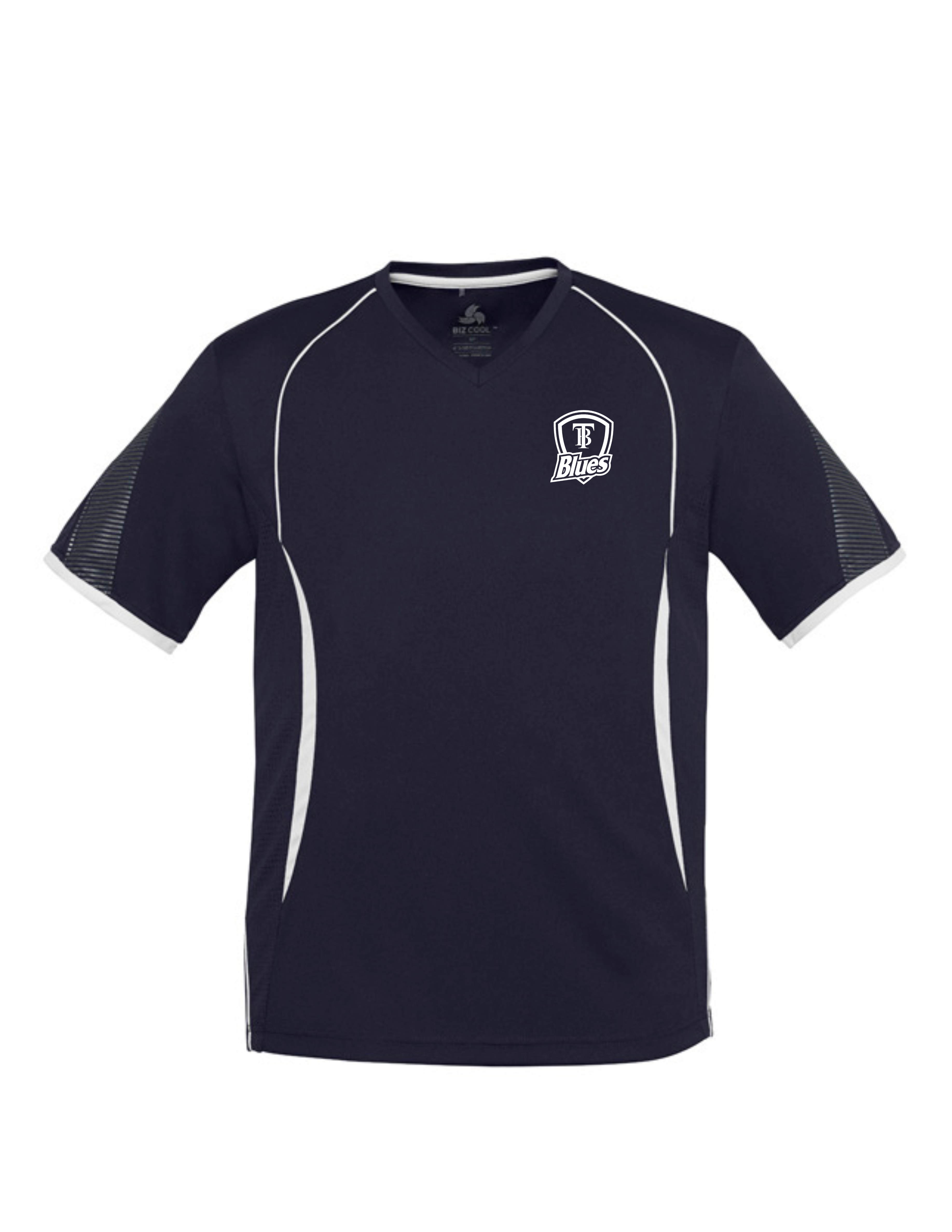 Tumby Bay Blues Kids Razor Tee Logo Embroidered Navy T406KS-Collins Clothing Co