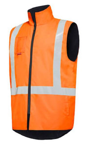Hard Yakka Mens Hi-Vis Vest Taped Reflect Interchange Shell Work Jacket Y21480