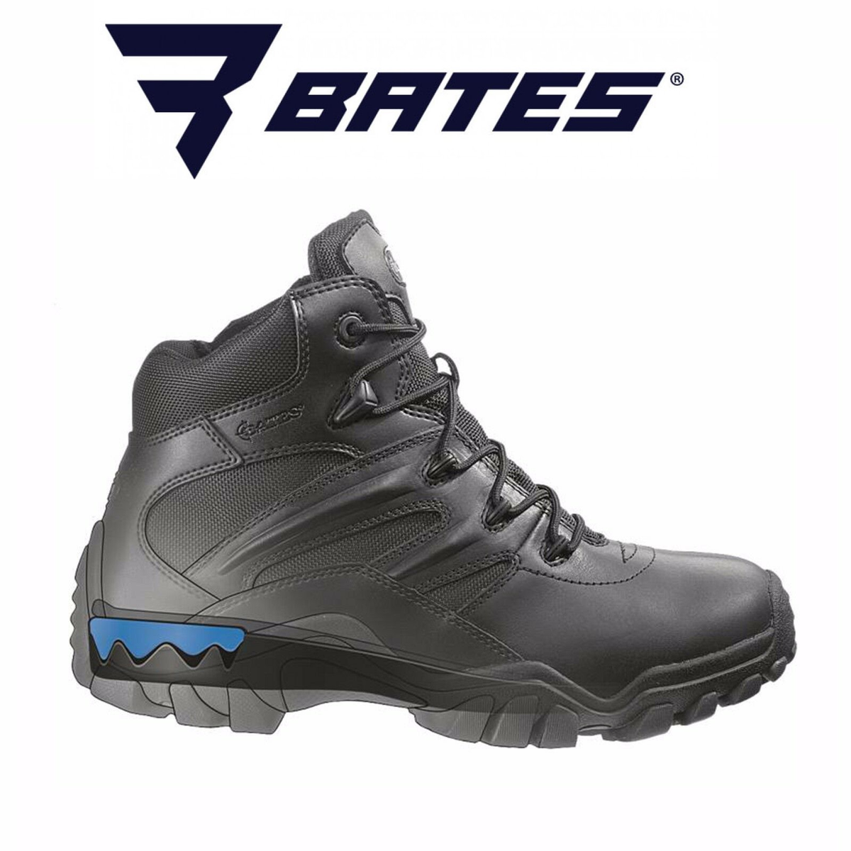 Mens Bates Tactical Delta 6 Boots Shoes Side Zip Lace Leather ICS Comfort E72012