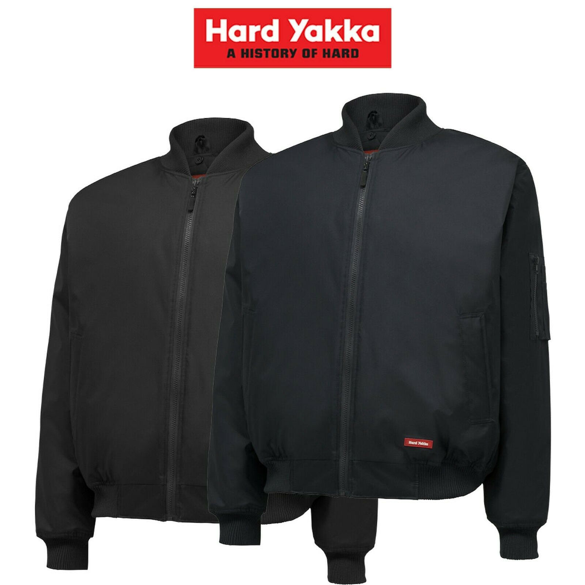 Hard Yakka Bomber Jacket Core Winter Work Hooded Quilted Waterproof Y06680