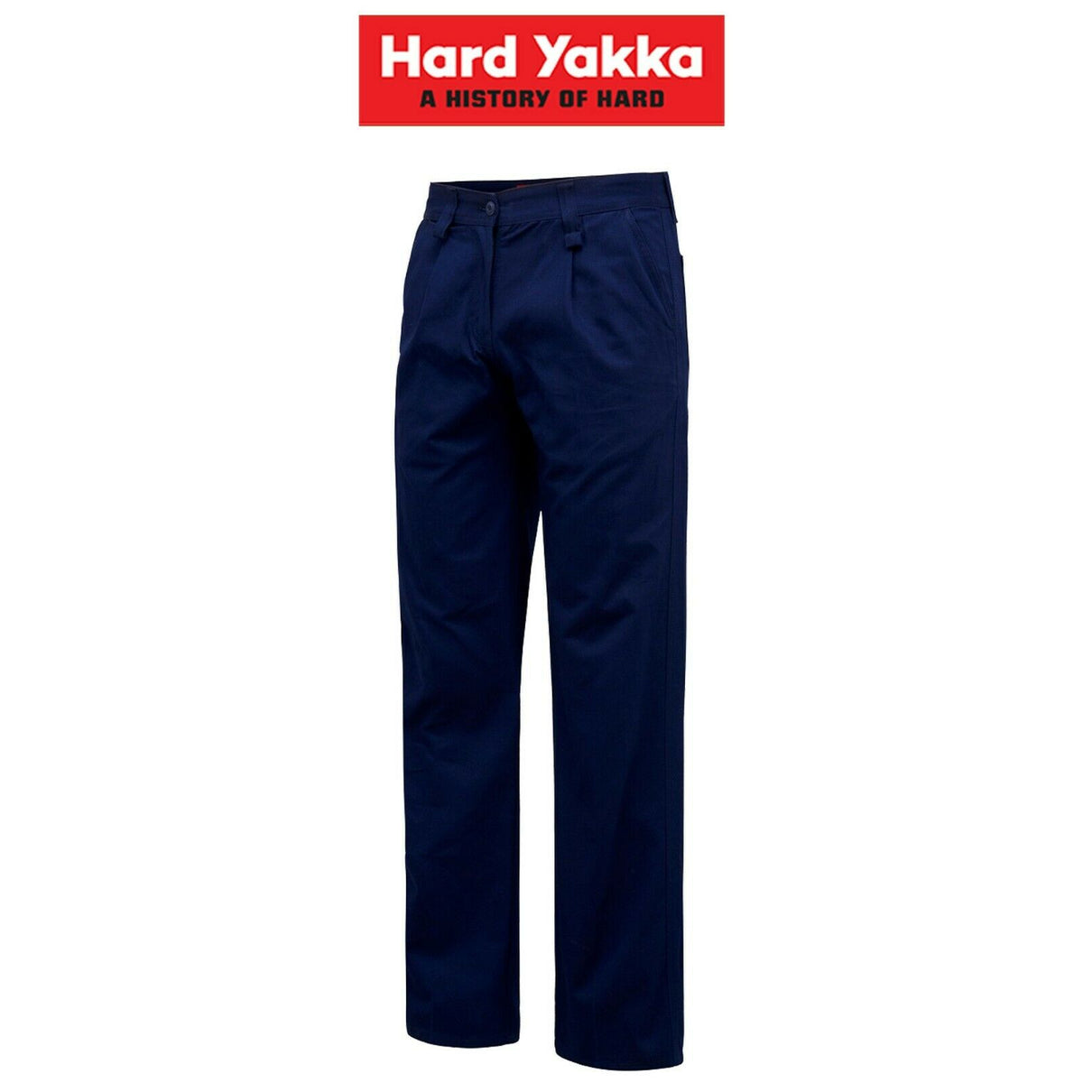 Womens Hard Yakka Work Pants Modern Comfy Fit Cotton Drill Tough Y08840