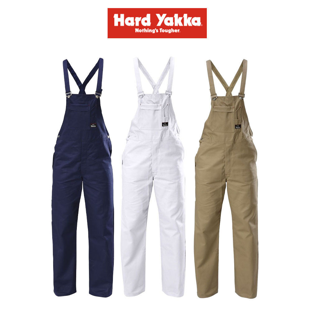 Hard Yakka Traditional Bib & Brace Overall Cotton Drill Work Safety Y01010